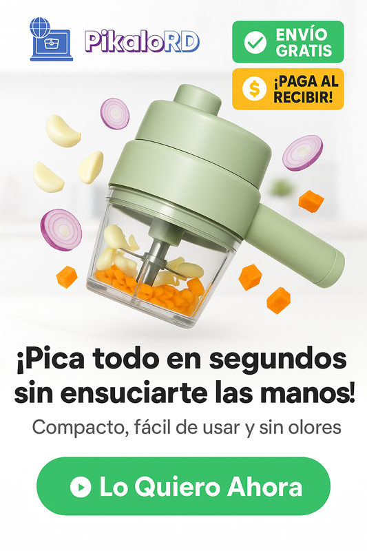 ¿Cansado de picar ajo con manos olorosas? PICADORA ELECTRICA PikaPro®