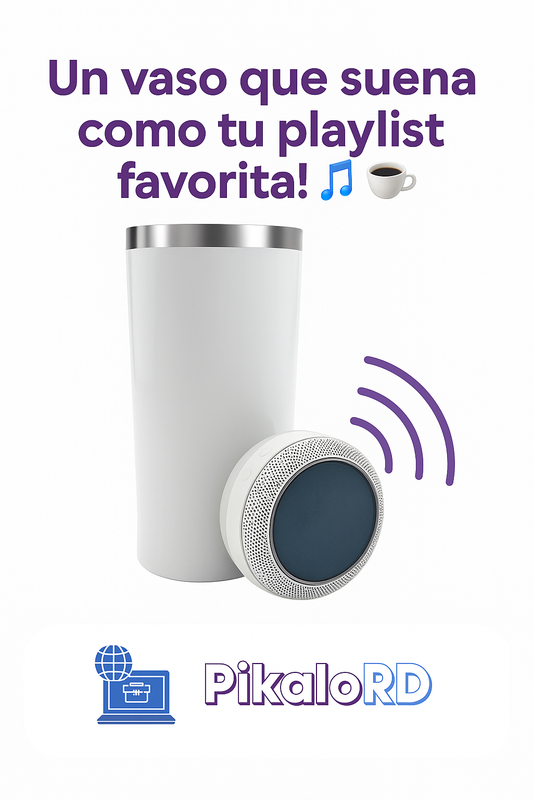Vaso Térmico Con Bocina Bluetooth