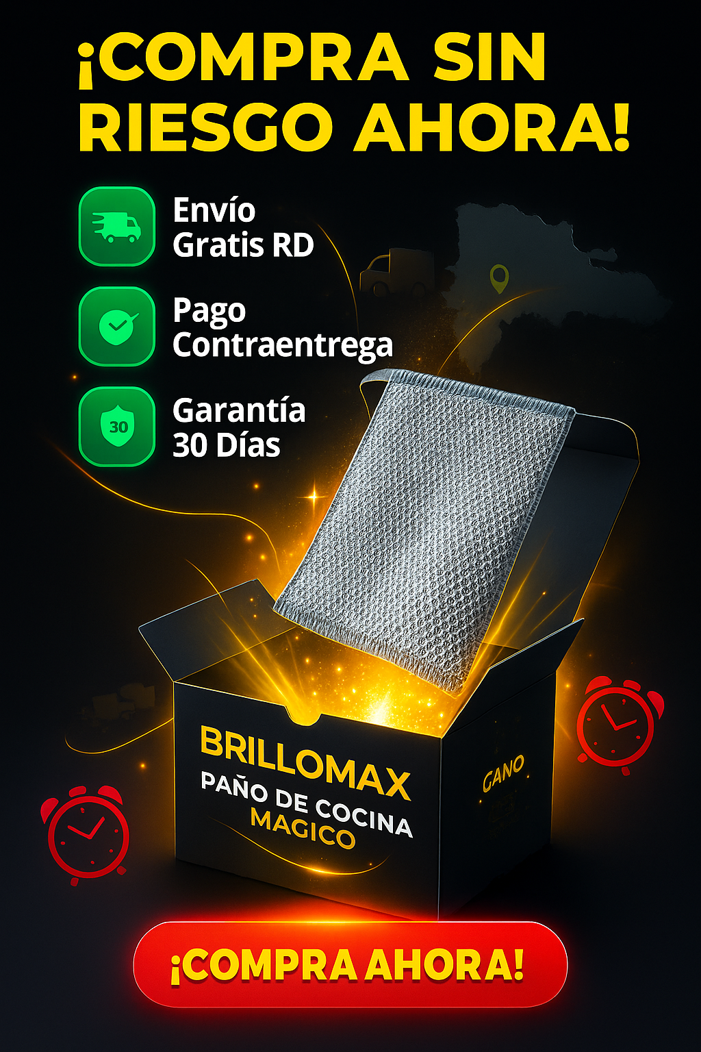 BRILLOMAX Paño de Cocina Mágico 2X1
