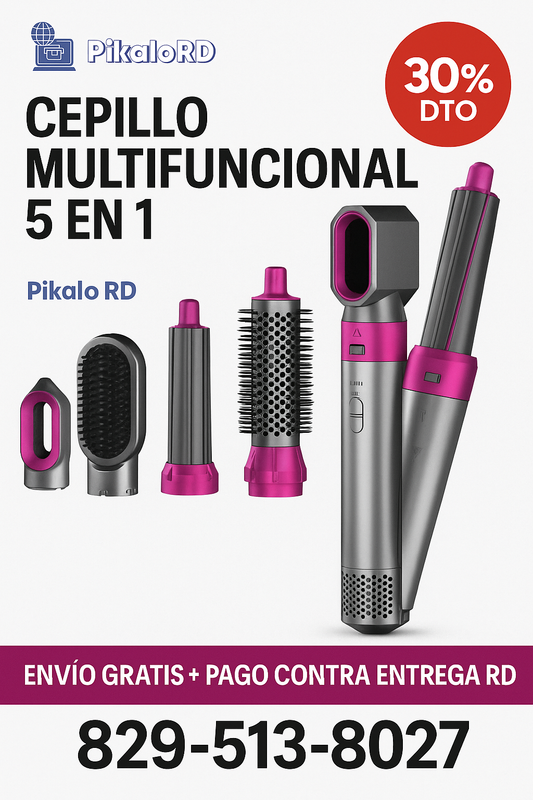 5 herramientas en 1 ¡Tu cabello lo agradecerá! Cepillo Multifuncional