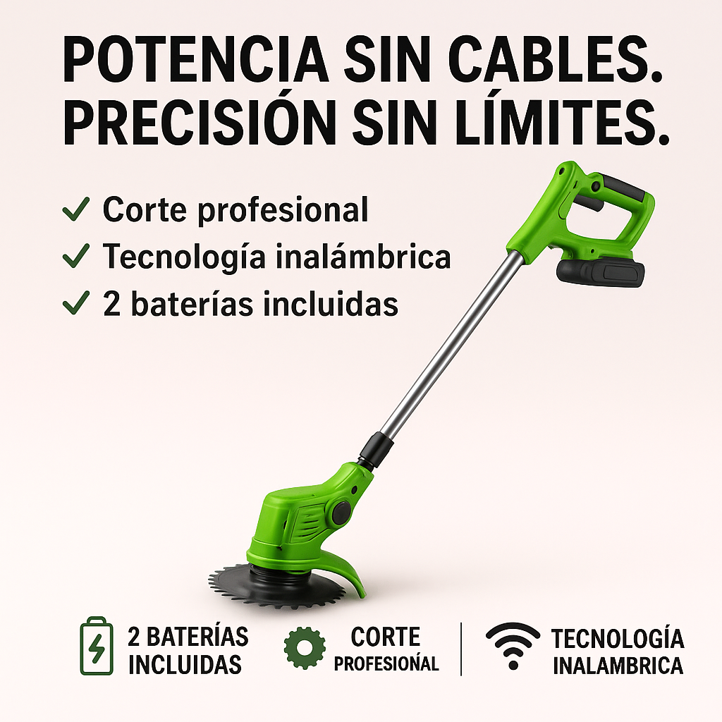 MasterBlade Cortadora Podadora inalámbrica de Bateria recargable.