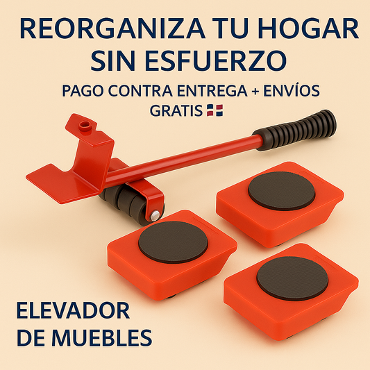 ¿Cansado de luchar con muebles pesados? Descubre la solución Elevador de Muebles