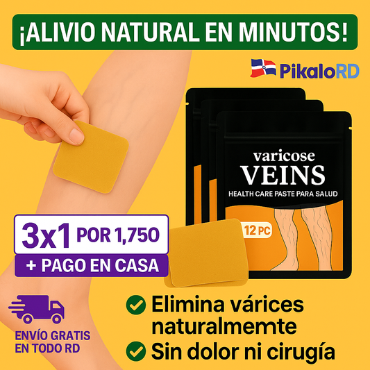 ¡Despídete de las várices SIN cirugía! 🔥  PARCHES PARA VARICES 3x1