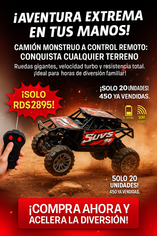 Camión Monstruo a Control Remoto