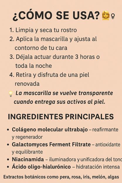 MASCARILLA DE COLAGENO 🧴✨