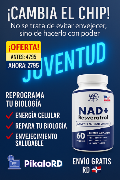 NAD+RESVERATROL EL ALIADO DE TU JUVENTUD