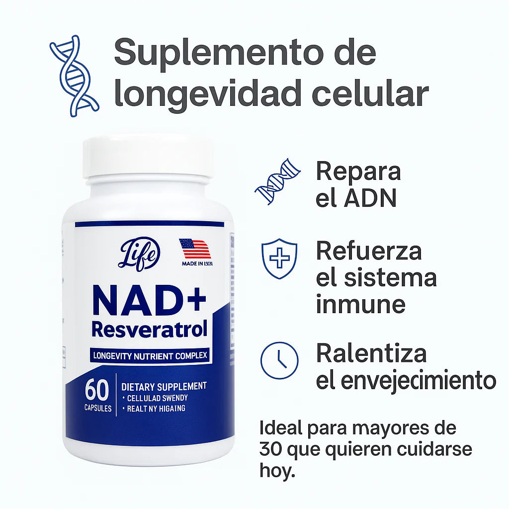 NAD+RESVERATROL EL ALIADO DE TU JUVENTUD